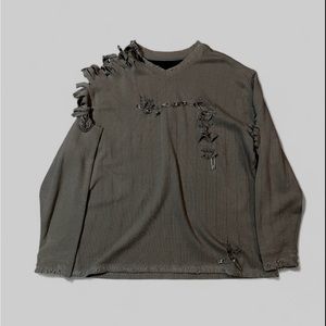 Upcycled psychotic Vetements knitted sweater